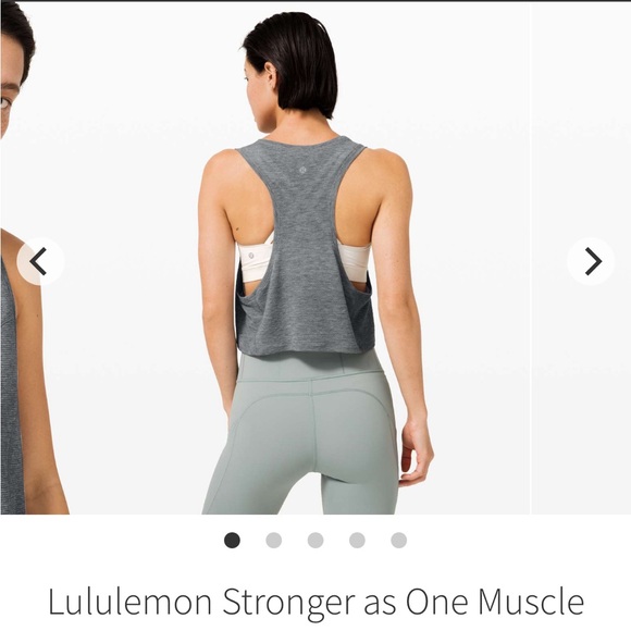 Lululemon Stronger as one Muscle Tank Gray size 2 - Picture 4 of 5